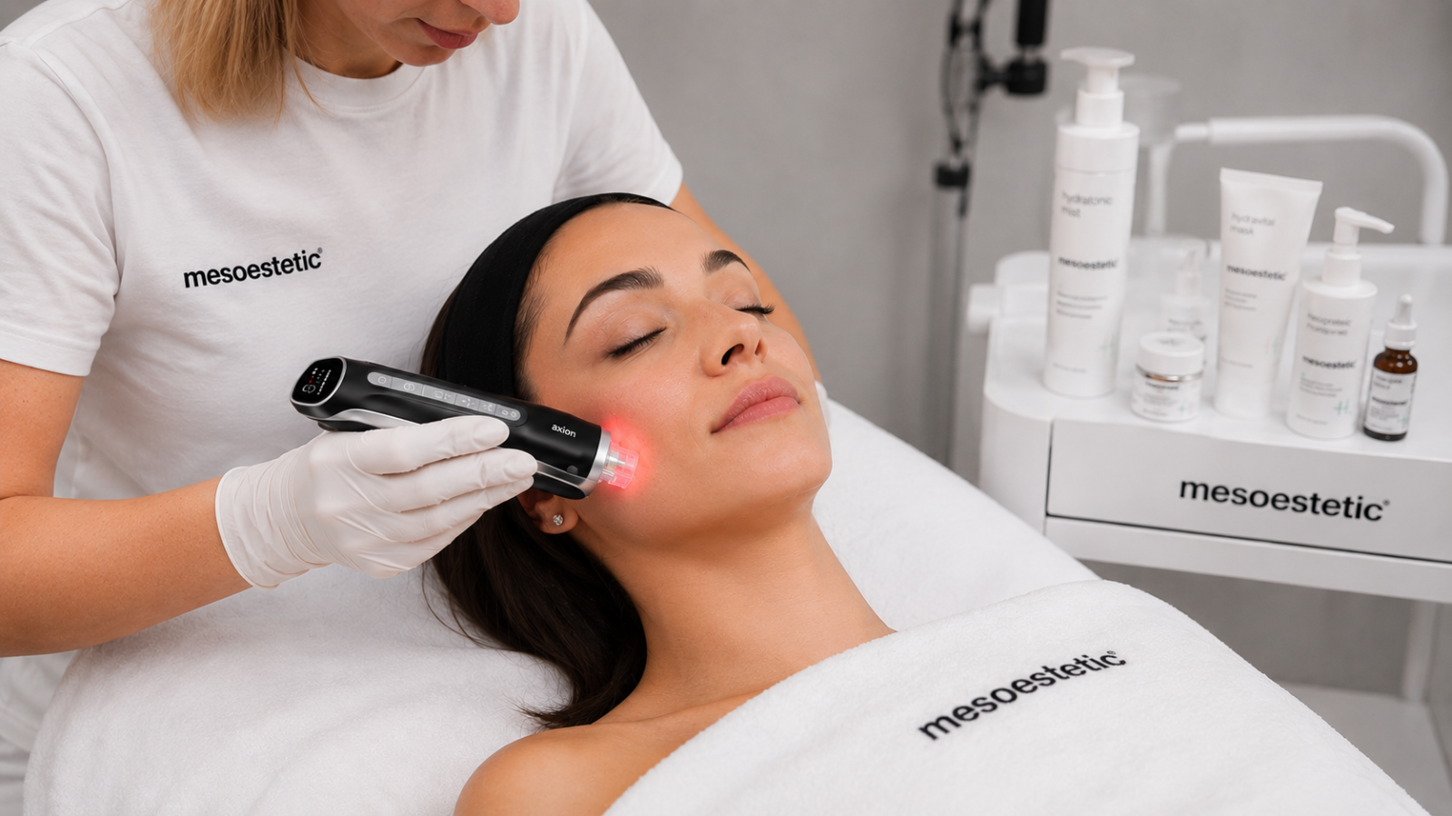 Потопете се в света на Mesoestetic – място, където иновацията и естетиката вървят ръка за ръка. Всеки продукт на марката е създаден върху основата на над 40 години научни изследвания, разработки и клинично доказани резултати. Mesoestetic комбинира модерна наука, високотехнологични формули и професионален опит, за да предложи ефективна грижа за кожата с реални резултати.